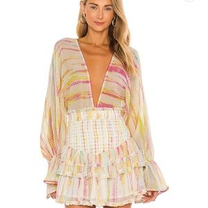 $466 LIKE NEW Hemant and Nandita Ann Bodysuit and Skirt Set SMALL